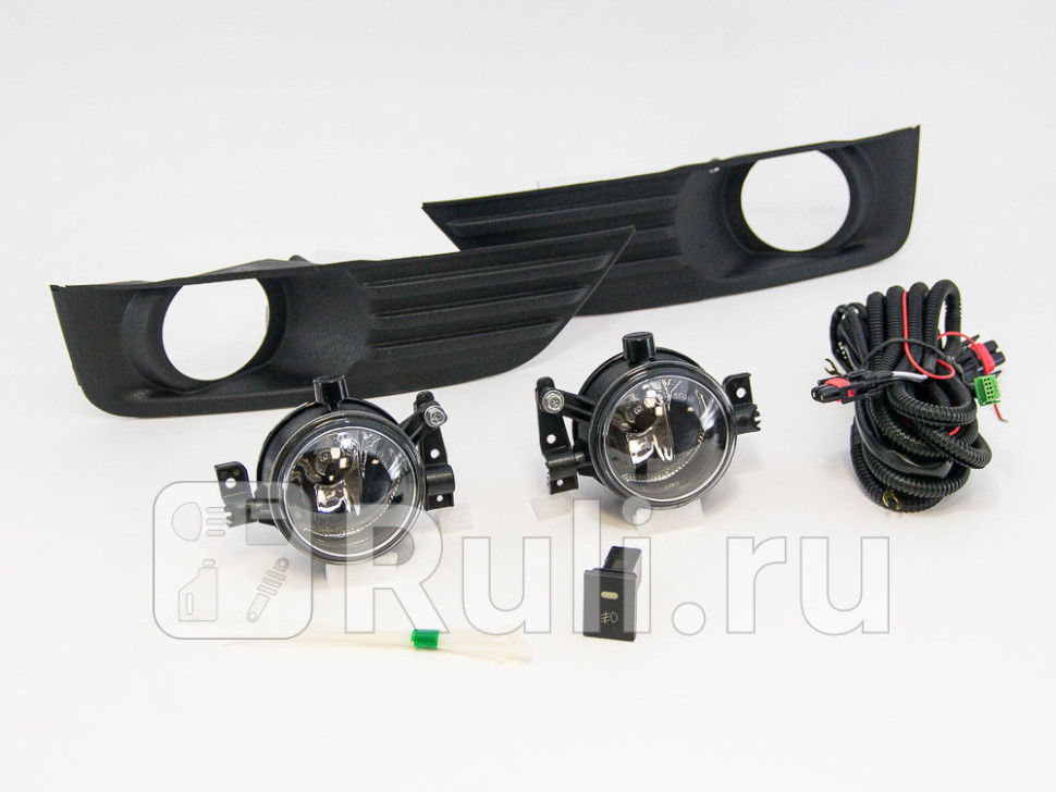 Противотуманные фары (комплект) для Ford Focus 2 (2005-2008) DLAA DFD-211+WB