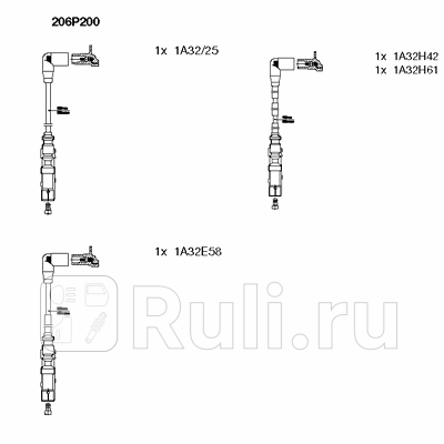 Высоковольтпровода комкт Bremi 206P200 4050₽