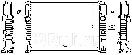 Радиатор охлаждения для Mercedes W211 2002- NISSENS 62797A 15340₽