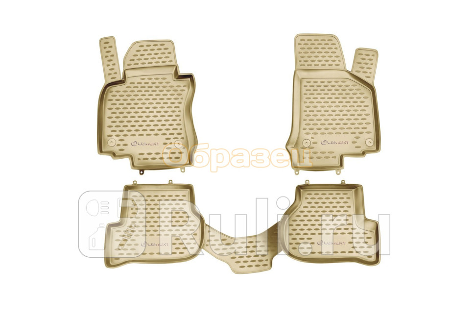 Коврики в салон универсальные Lider 4 шт полиуретан бежевые Element NLC0000212 1940₽