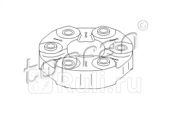 Муфта карданного вала HANS PRIES 302407001 0₽