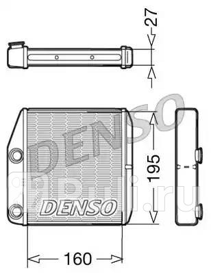 Радиатор отопителя 195x160 DENSO DRR09075 7200₽