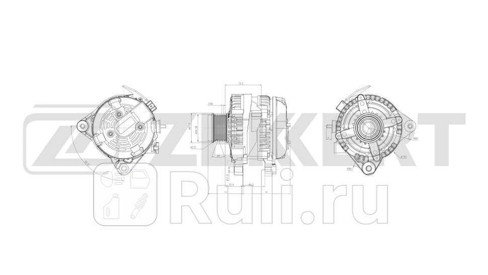 Генератор Toyota Rav 4 A30 05- Camry V40 01- Zekkert ge-1042 13750₽