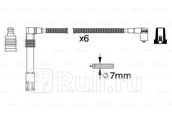Комплект высоковольтных проводов BOSCH 0986356321 12320₽