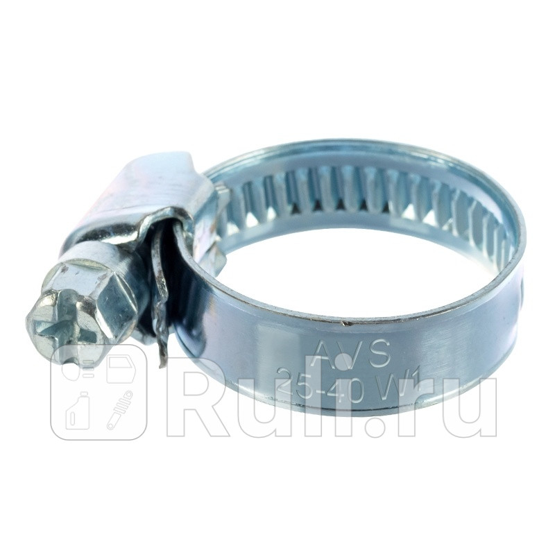 Хомут червячный 2540 AVS оцинкованный ширина 9 мм AVS A40915S 40₽