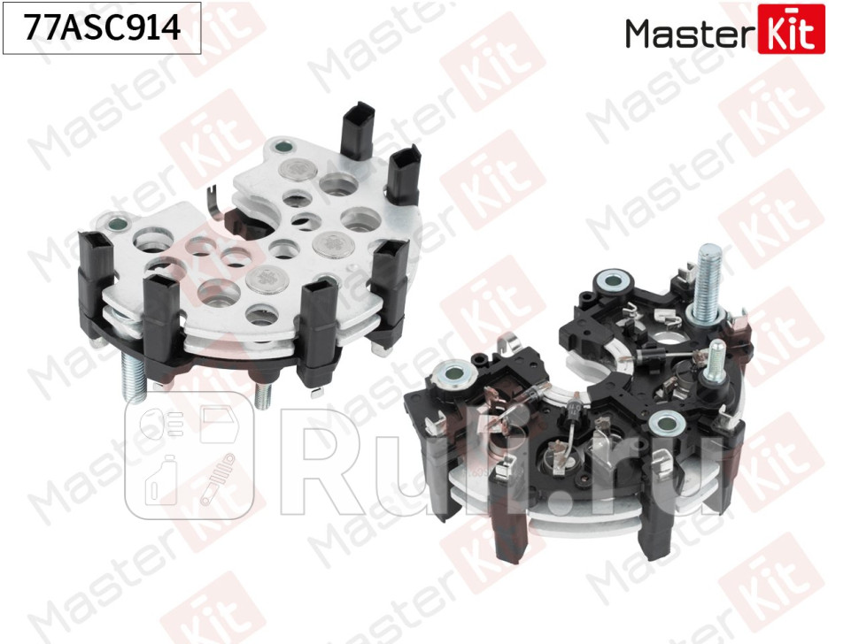 Диодный мост генератора MERCEDES W201 W202 W210 SPRINTER 77ASC914 MASTERKIT 77ASC914 2860₽