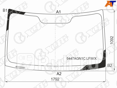 5447AGN1C LFW/X - Лобовое стекло (XYG) Mercedes Sprinter 907 (2018-2021) для Mercedes Sprinter 907 (2018-2021), XYG, 5447AGN1C LFW/X