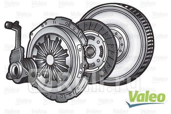Сцепление комплект с одномассовым маховиком RENAULT Master III 23dCi 10- VALEO 845193 0₽