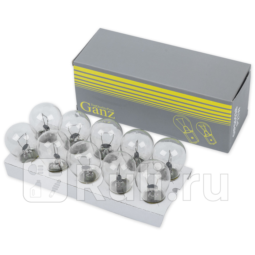 Лампа 12V P21W 21W BA15s 1 шт BOX GANZ GIP06038 40₽