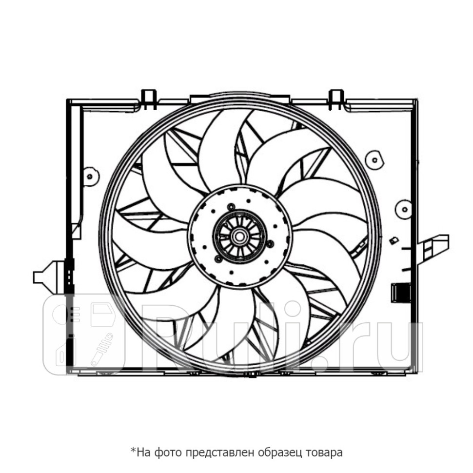 Вентилятор радиатора AUDI A3 16-18 96-03 TT 18 98-06 SKODA FABIA SUFIX FN1057 4280₽