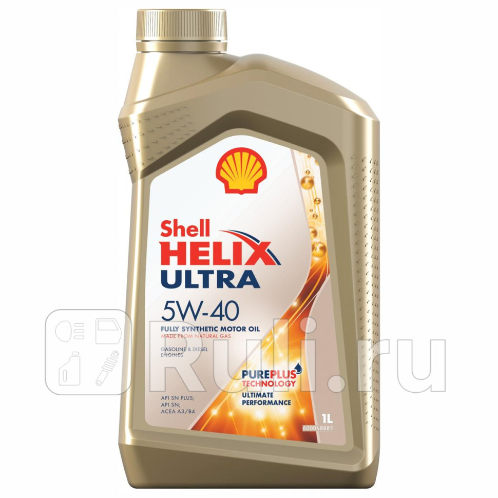 Масло моторное синтетическое Helix Ultra 5W-40 1л 550055904 550051592 Shell 550051592 1540₽