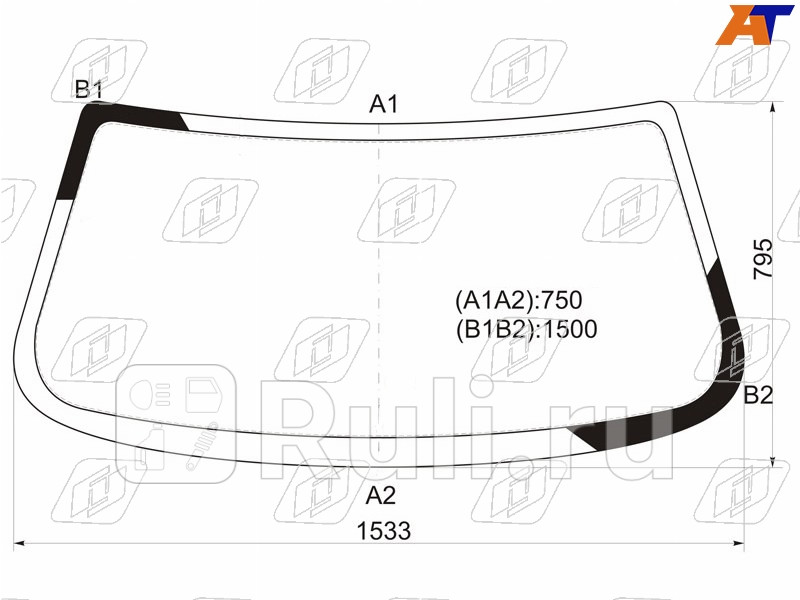 Лобовое стекло FUYAO 4544AGN 6080₽