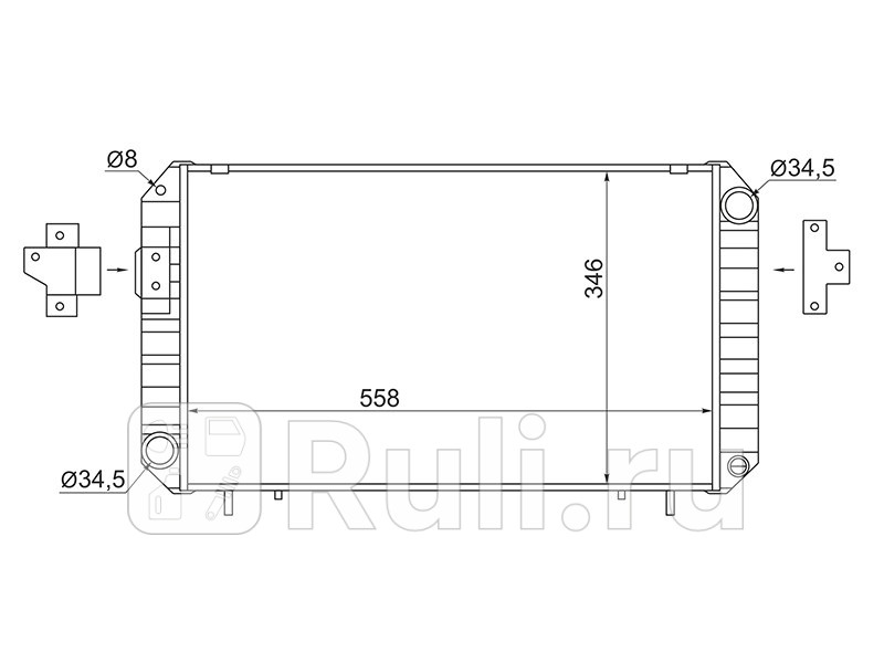 Радиатор Toyota Lite Ace 85-91 SAT TY0069-MT 0₽