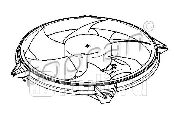 Вентилятор охлаждения двигателя HANS PRIES 721 538 001 7120₽