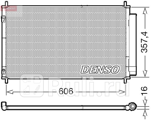 Радиатор кондиционера DENSO DCN50058 0₽
