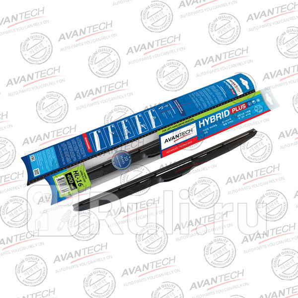 Щетка стеклоочистителя гибридная на левый руль Avantech Hybrid 400мм 16 AVANTECH HL16 950₽
