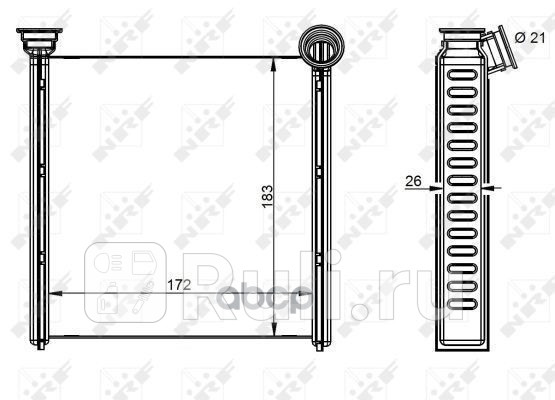 Радиатор отопителя NRF 54342 6690₽
