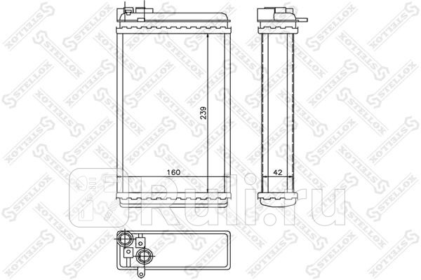 Радиатор печки Opel Omega 18-30 23D TD 86-94 STELLOX 10-35046-SX 1420₽