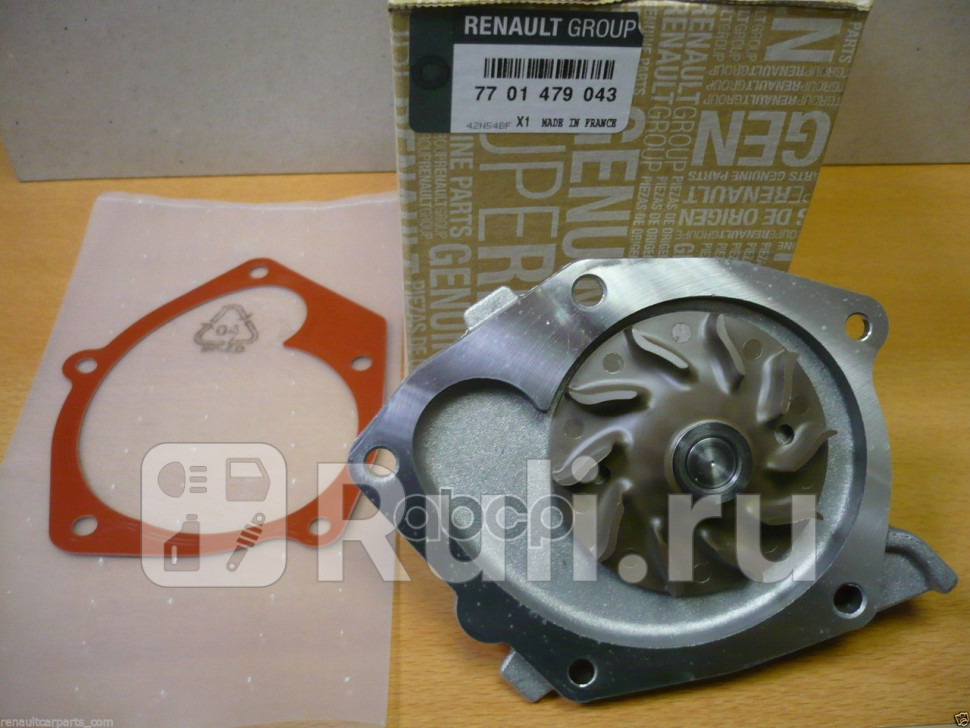 Водяной насос помпа для Renault Laguna 3 2007-2015 RENAULT 7701479043 6660₽