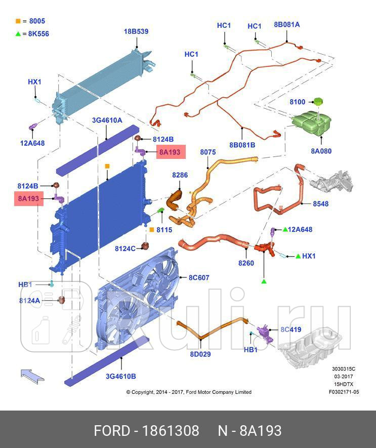 КРОНШ РАД FORD 1861308 0₽