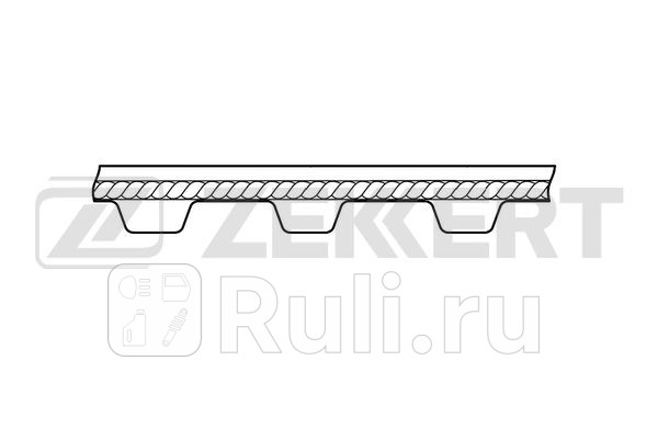 Ремень зубчатый ГРМ Toyota Corolla E80 E90 87- Carina T170 87- ZAZ Tavria 1102 89- Slavuta Zekkert zr-1005 640₽