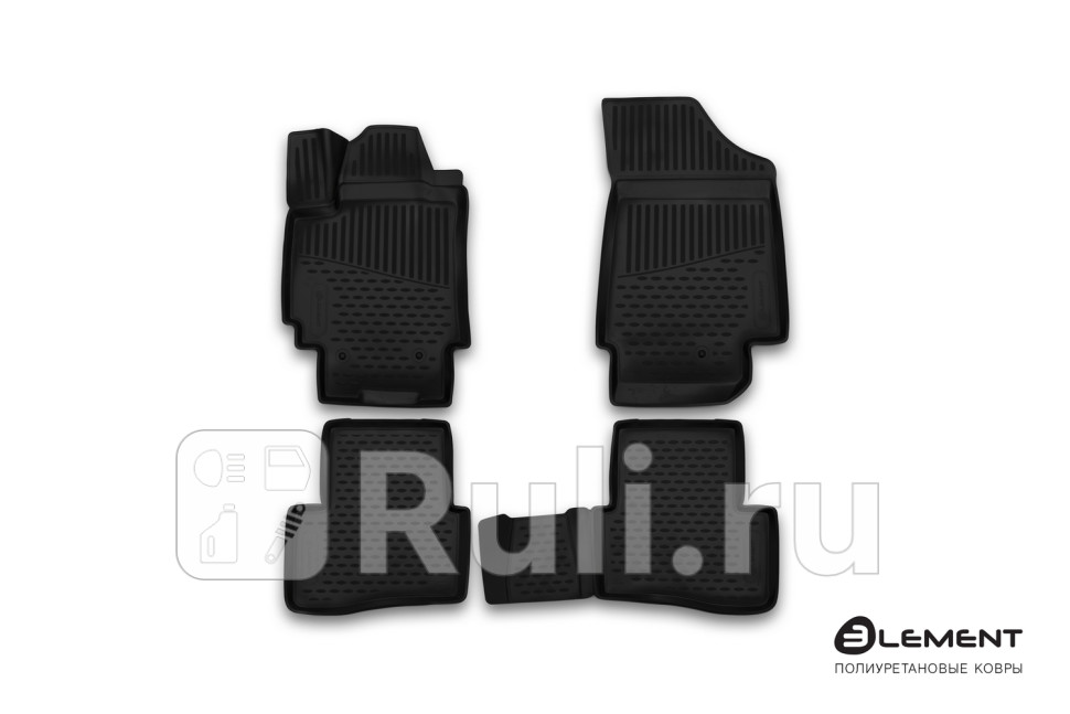 3d коврики в салон 4 шт для Hyundai Creta 1 2016- Element ELEMENT3D2063210k 2460₽