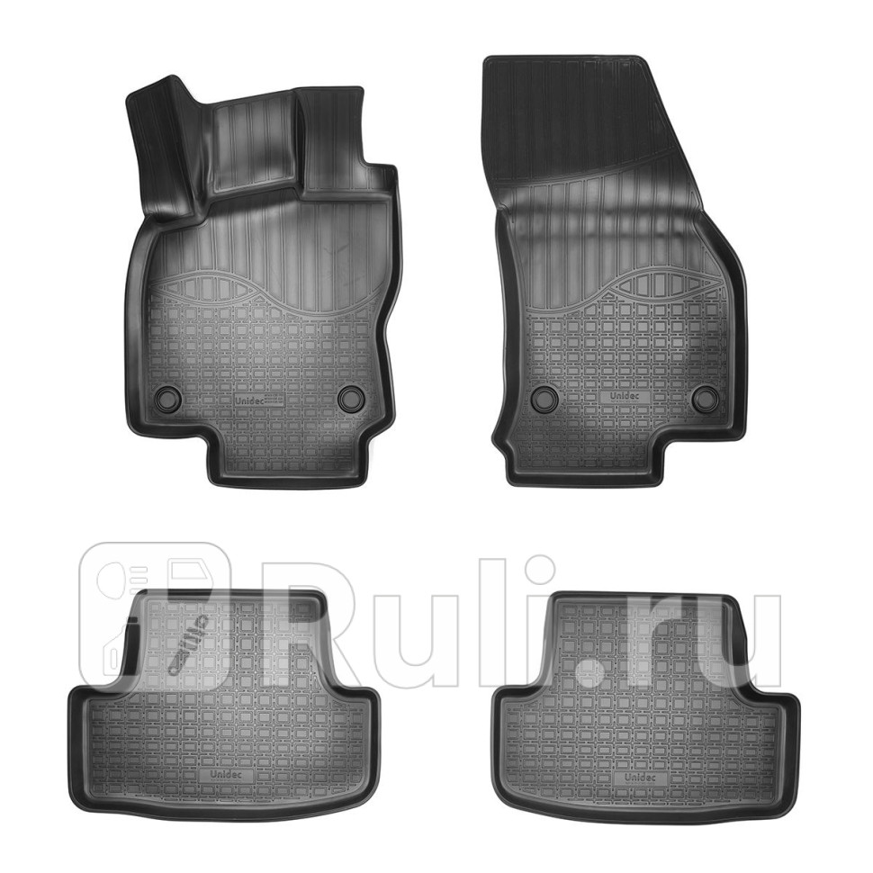 Коврики салонные для volkswagen t-roc 3d 2017 NORPLAST NPA10-C95-565 0₽