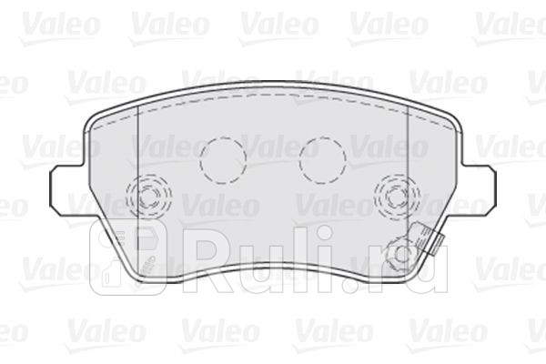 Колодки тормозные дисковые передние для Suzuki Splash (2008-2015) VALEO 301641