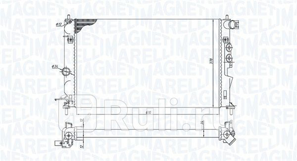 Радиатор 607x374 MAGNETI MARELLI 350213190600 7820₽