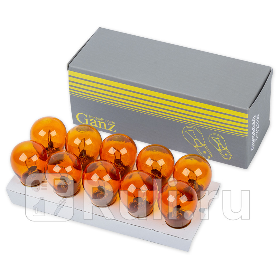 Лампа 12V PY21W 21W BAU15s 1 шт BOX GANZ GIP06040 40₽