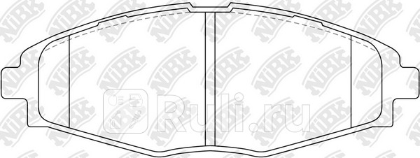 Колодки тормозные дисковые передние для Daewoo Matiz 1999-2001 NIBK PN0390 2540₽