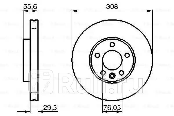 Диск тормозной перед BOSCH 986479211 0₽