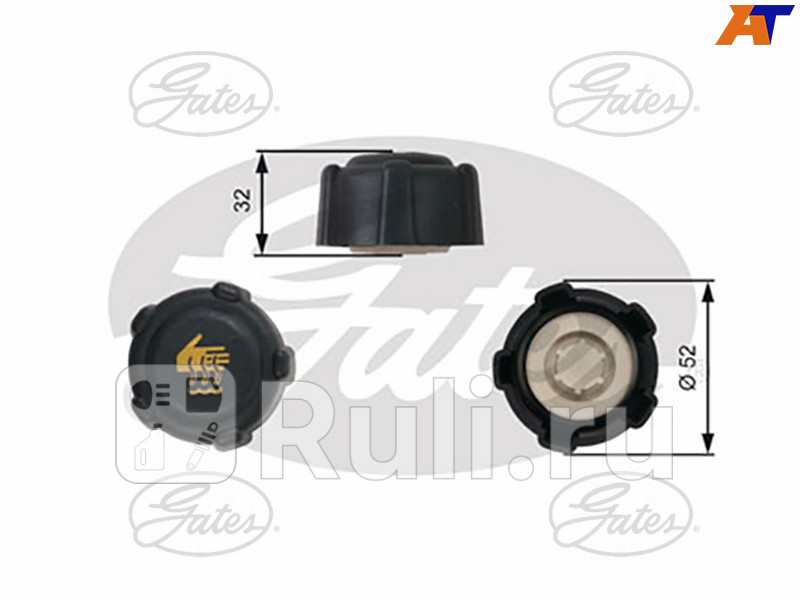 Крышка бачка расширительного для Renault Logan 2 2013-2018 GATES RC223 930₽