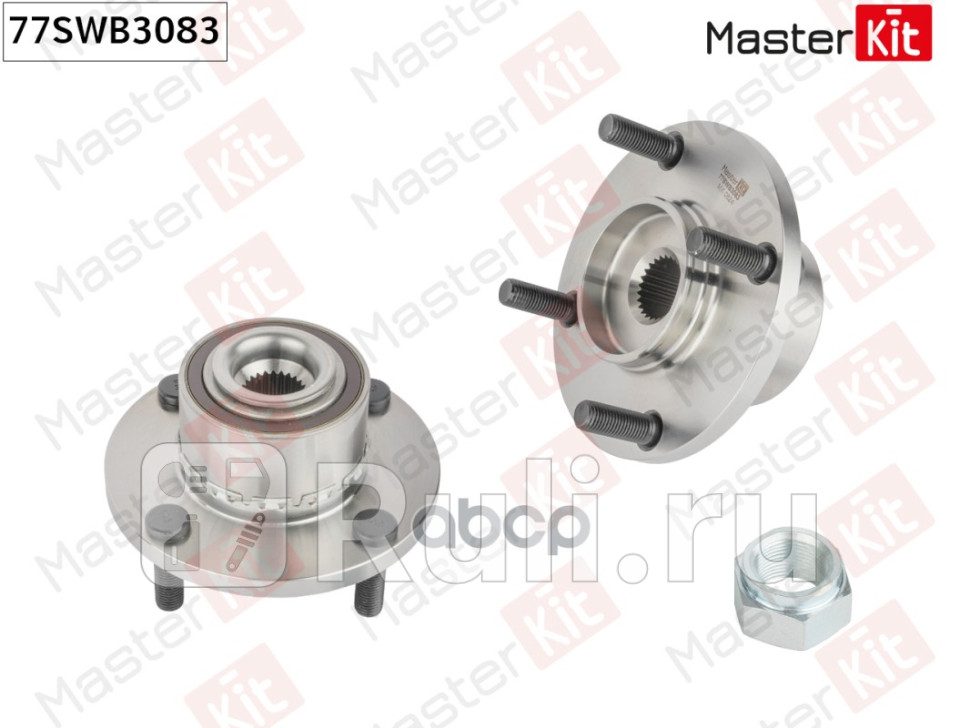Ступица с подшипником MITSUBISHI COLT VISMART FORFOUR 04- пер MASTERKIT 77SWB3083 4870₽