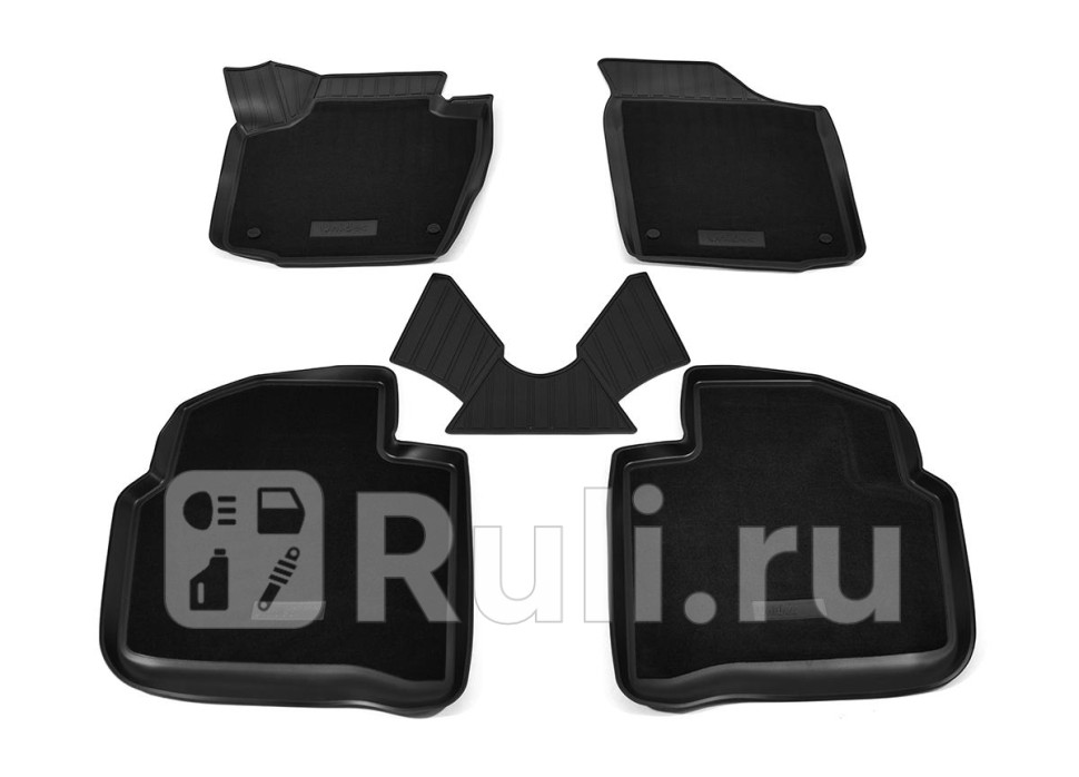 Коврики салона комбинированные полиуретан NORPLAST NPA11-C81-651-4-CM 0₽