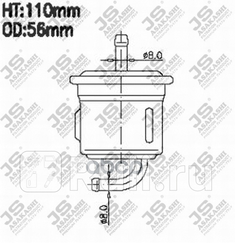 Фильтр топливный JS Asakashi FS7004 0₽