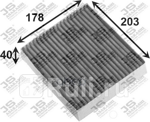 Фильтр салона JS Asakashi AC3501C 0₽