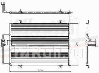 Радиатор кондиционера для Renault Megane 1 1995-1998 Forward RNMEG95-931 1890₽
