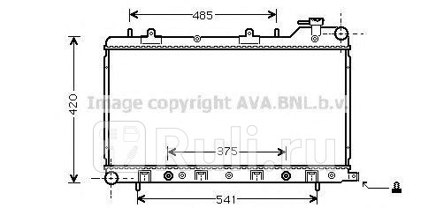 Радиатор охлаждения для Subaru Forester SF (1997-2002) AVA SU2046