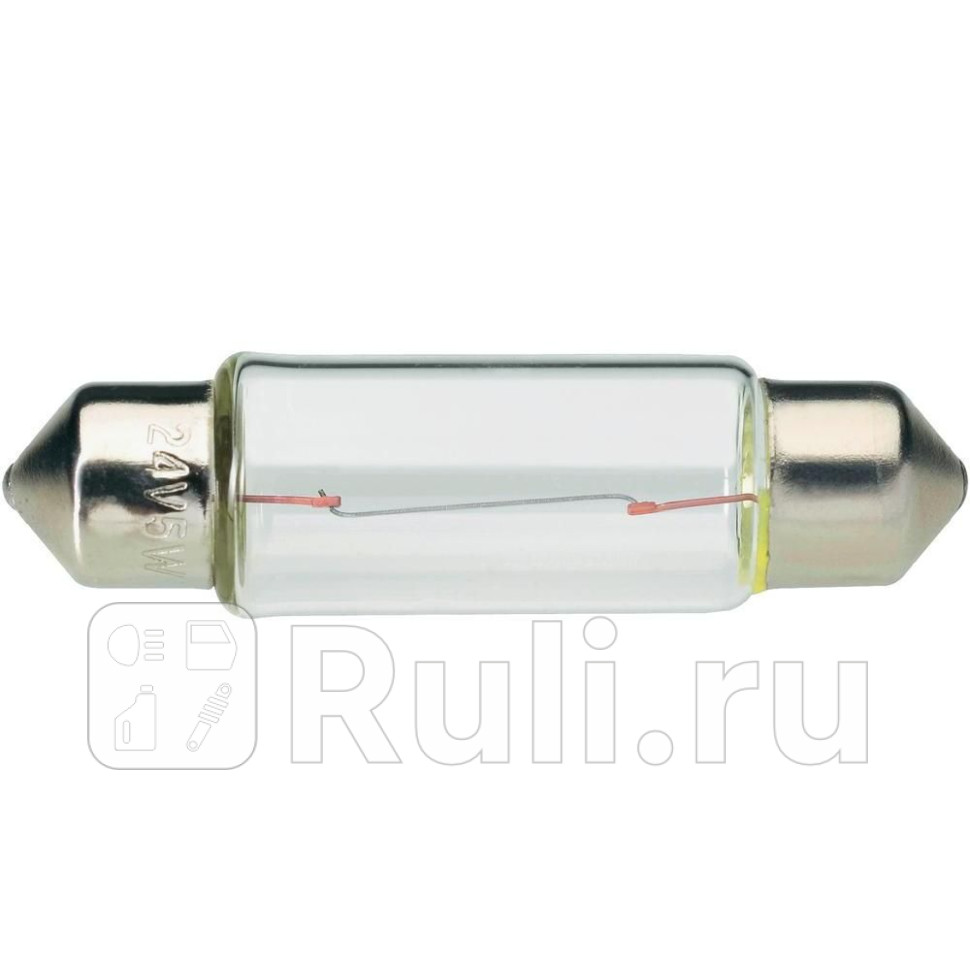Лампа накаливания 10w 12v sv85-8 155x4 Hella 8GM 002 091-351 50₽