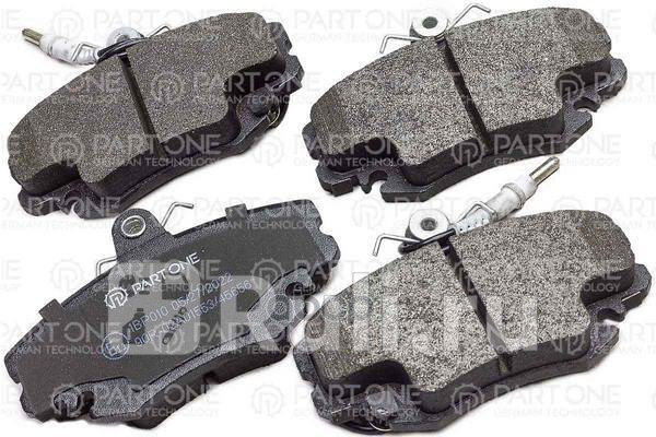 Колодки тормозные дисковые front, RENAULT LOGAN, SANDERO 06>, MEGANE 96>, LADA LARGUS 12>, 99.5x63.5  PART-ONE 1BP010