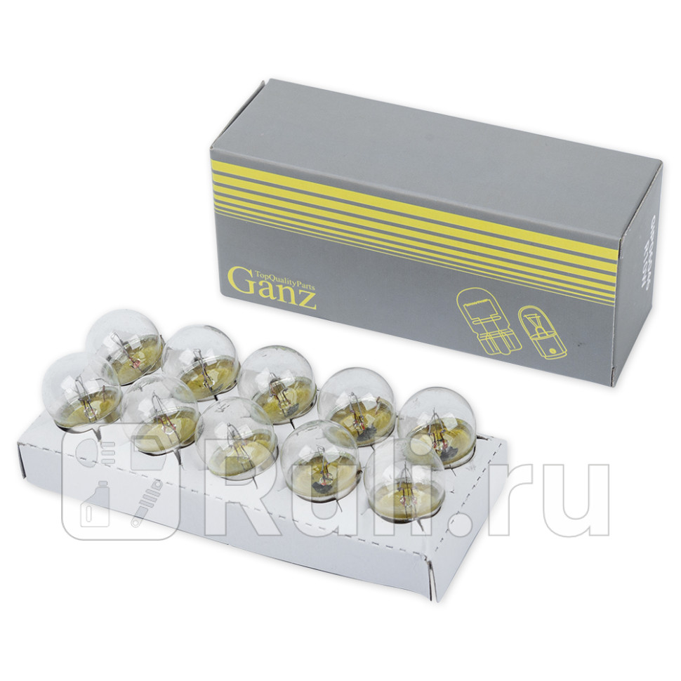 Лампа 24V R10W 10W BA15s 1 шт BOX GANZ GIP06046 30₽