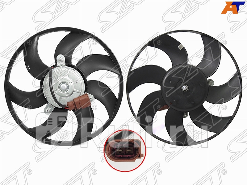 Вентилятор радиатора охлаждения для Skoda Octavia A5 2004-2009 SAT ST-59-0026 3520₽