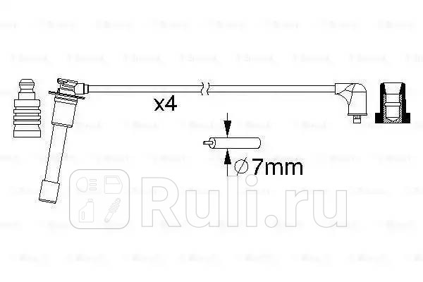 К-кт проводов mazda 323fs 18i 16v 94 BOSCH 0 986 357 149 4370₽