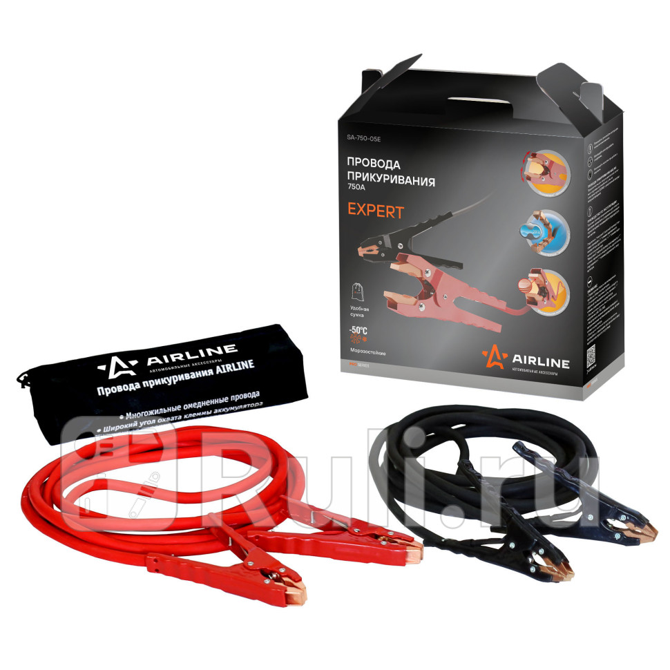 Провода для прикуривания 750A 5 м AIRLINE Expert 1224 В AIRLINE SA-750-05E 5750₽