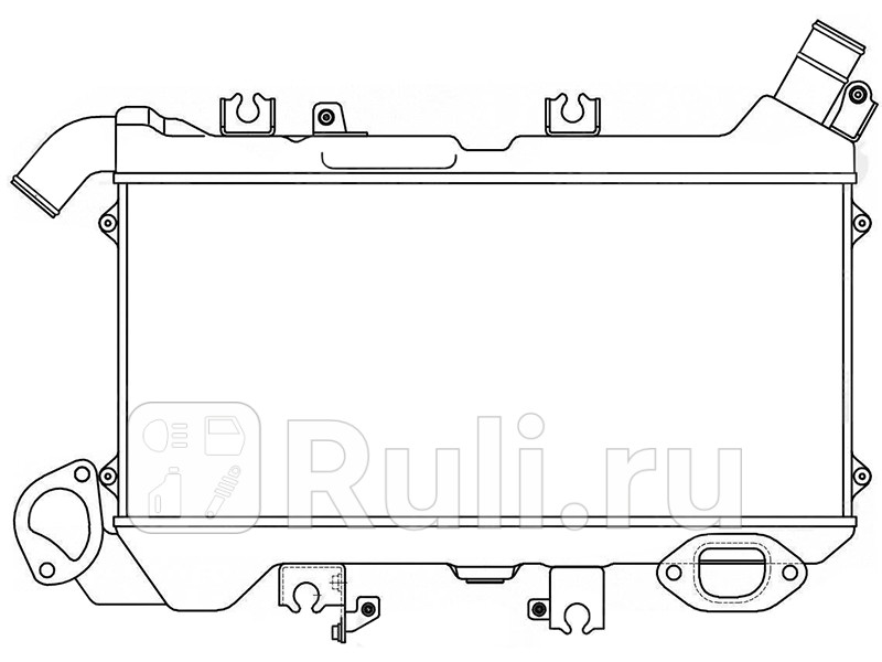 Радиатор Toyota Land Cruiser J200 07-21 TOYOTA-LEXUS 17900-51020 157840₽