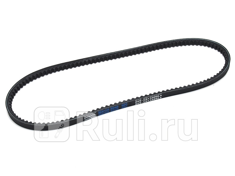 Ремень приводной клиновой 13x1000 TOYOTA 1KZ ALTx2 5K7K AC NS TD27 AC MMC 4D68 ALT DONGIL AVX-13X1000 1030₽