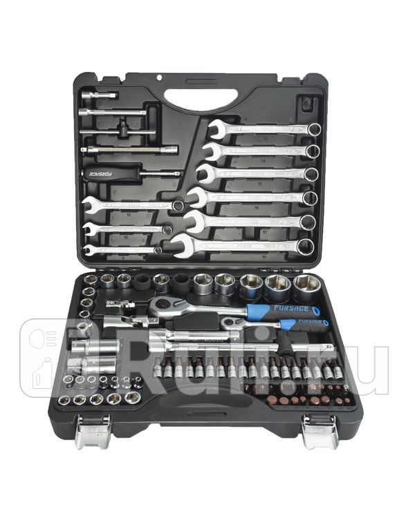 Набор инструмента 826 предметов головки и биты 14 12 с ключами 8-19мм Forsage F-4821-5 PREMIUM 11310₽