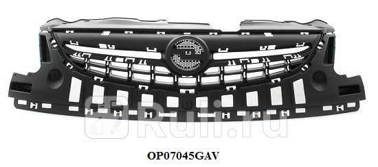 Решетка радиатора для Opel Corsa D рестайлинг 2011-2014 CrossOcean OP3222B-01 3630₽