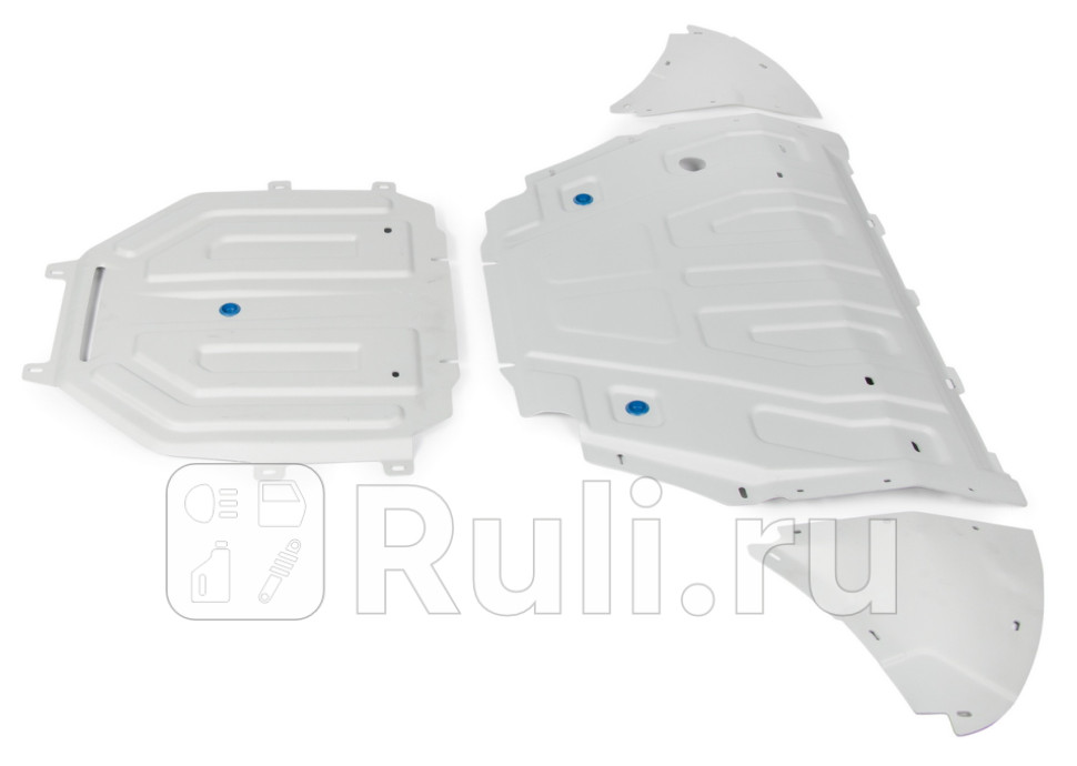 Защиты радиатораподдона двигателякппраздаточной коробки комплект для Volkswagen Touareg 3 2018-2020 RIVAL K33358701 47120₽